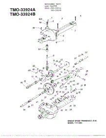 Single Speed Transaxle parts for Mtd Front-Engine Lawn Tractor 33924B from AppliancePartsPros.com