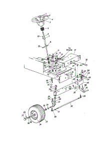 Steering Assembly parts for Mtd Front-Engine Lawn Tractor 33931A from AppliancePartsPros.com
