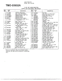 14Hp 38" Lawn Tractor Page 4 parts for Mtd Front-Engine Lawn Tractor 33932A from AppliancePartsPros.com