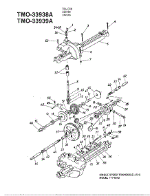 Single Speed Transaxle parts for Mtd Front-Engine Lawn Tractor 33938A from AppliancePartsPros.com