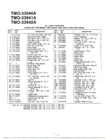 Single Speed Transaxle Page 2 parts for Mtd Front-Engine Lawn Tractor 33940A from AppliancePartsPros.com
