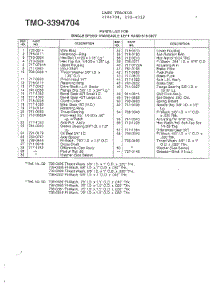 Single Speed Transaxle Left Hand Page 4 parts for Mtd Front-Engine Lawn Tractor 3394704 from AppliancePartsPros.com