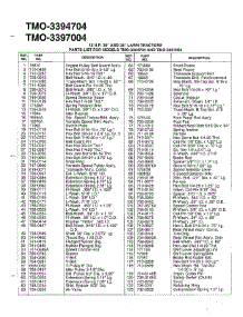 12 Hp 38" Lawn Tractor Page 6 parts for Mtd Front-Engine Lawn Tractor 3394704 from AppliancePartsPros.com