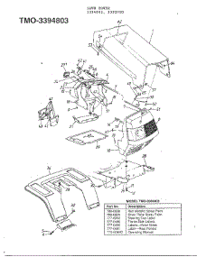 12Hp 42" Lawn Tractor parts for Mtd Front-Engine Lawn Tractor 3394803 from AppliancePartsPros.com