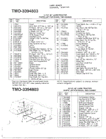 12Hp 42" Lawn Tractor Page 2 parts for Mtd Front-Engine Lawn Tractor 3394803 from AppliancePartsPros.com