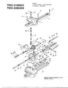 Single Speed Transaxle-R parts for Mtd Front-Engine Lawn Tractor 3395309 from AppliancePartsPros.com