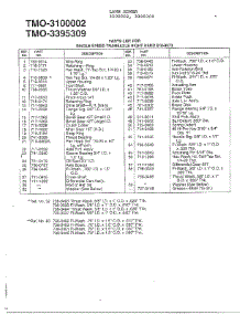 Single Speed Transaxle Right Hand Page 2 parts for Mtd Front-Engine Lawn Tractor 3395309 from AppliancePartsPros.com