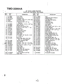 46" 18Hp / Transaxle Page 2 parts for Mtd Front-Engine Lawn Tractor 33954A from AppliancePartsPros.com