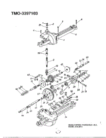 Single Speed Transaxle parts for Mtd Front-Engine Lawn Tractor 3397103 from AppliancePartsPros.com