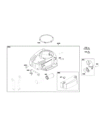 Blower Housing / Air Cleaner parts for Briggs & Stratton Lawn & Garden Engine 33R777-0012-G1 from AppliancePartsPros.com