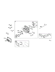 Cylinder Head parts for Briggs & Stratton Lawn & Garden Engine 33R777-0012-G1 from AppliancePartsPros.com