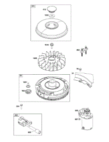 Flywheel / Ignition / Starter parts for Briggs & Stratton Lawn & Garden Engine 33R877-0033-G1 from AppliancePartsPros.com