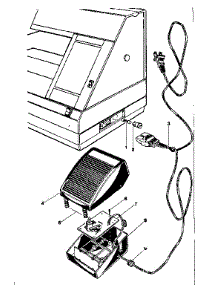 Foot Control parts for Kenmore Mechanical Sewing Machine 340.1991180 (3401991180, 340 1991180) from AppliancePartsPros.com