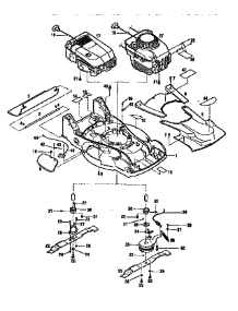 Engines, Mower Deck And Blade Assemblies parts for Troy-Bilt Gas Walk-Behind Mower 34020 from AppliancePartsPros.com