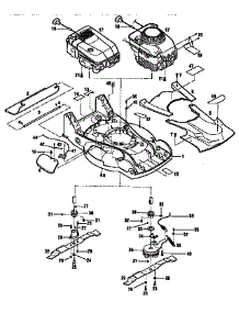 Engines, Mower Deck And Blade Assemblies parts for Troy-Bilt Gas Walk-Behind Mower 34021 from AppliancePartsPros.com