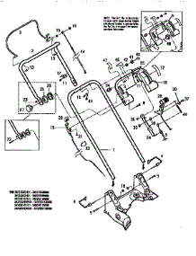 Handle Assembly parts for Troy-Bilt Gas Walk-Behind Mower 343220100101-343220199999 from AppliancePartsPros.com