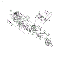 Mainframe, Left Side parts for Western Auto Tiller 3455A89 from AppliancePartsPros.com