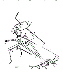 Handle Assembly parts for Western Auto Rear-Tine Tiller 3487A79 from AppliancePartsPros.com