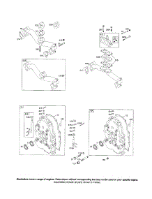Manifold-Intake / Crankcase Cover parts for Briggs & Stratton Lawn & Garden Engine 350400 (0001-1414) from AppliancePartsPros.com