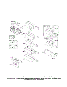 Muffler And Guard parts for Briggs & Stratton Lawn & Garden Engine 350400 (0001-1414) from AppliancePartsPros.com