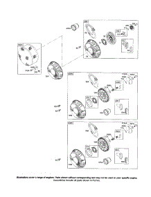 Starter-Rewind parts for Briggs & Stratton Lawn & Garden Engine 350400 (0001-1414) from AppliancePartsPros.com