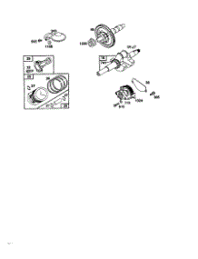 Crankshaft parts for Briggs & Stratton Lawn & Garden Engine 350455-1162-E1 from AppliancePartsPros.com