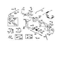 Governor parts for Briggs & Stratton Lawn & Garden Engine 350455-1162-E1 from AppliancePartsPros.com