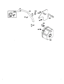 Exhaust Muffler parts for Briggs & Stratton Lawn & Garden Engine 350455-1162-E1 from AppliancePartsPros.com