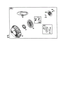 Rewind Starter parts for Briggs & Stratton Lawn & Garden Engine 350455-1162-E1 from AppliancePartsPros.com
