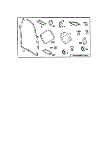 Gasket Set parts for Briggs & Stratton Lawn & Garden Engine 350455-1162-E1 from AppliancePartsPros.com