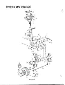 Models 690-699 parts for Mtd Front-Engine Lawn Tractor 3510003 from AppliancePartsPros.com