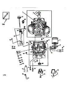 Cylinder Block, Dipstick parts for Briggs & Stratton Lawn & Garden Engine 351777-1114-A1 from AppliancePartsPros.com