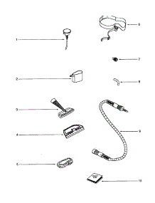 Hose And Attachments parts for Eureka Carpet Cleaner 351A from AppliancePartsPros.com