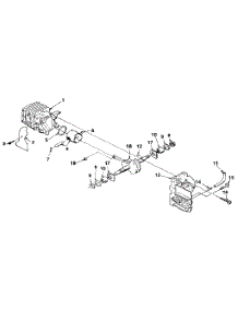 Figure 3 parts for Homelite Gas Chainsaw 35226 from AppliancePartsPros.com