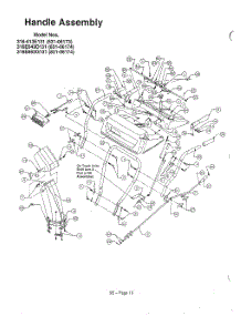 Handle Page 3 parts for Mtd Gas Snowblower 3525302 from AppliancePartsPros.com