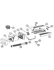 Icemaker parts for Amana Side-By-Side Refrigerator 35541-P1121709W from AppliancePartsPros.com