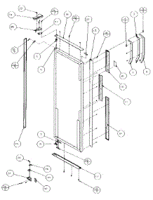 Refrigerator Door, Hinge, And Trim Parts parts for Amana Side-By-Side Refrigerator 35548-P1121710W from AppliancePartsPros.com