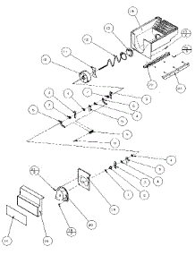 Crushed Ice Bucket parts for Amana Side-By-Side Refrigerator 35548-P1121710W from AppliancePartsPros.com
