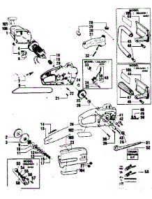 Replacement Parts parts for Craftsman Electric Chainsaw 35834021 from AppliancePartsPros.com