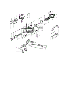 Housing-Fan / Chain / Bar parts for Craftsman Gas Chainsaw 358348231 from AppliancePartsPros.com