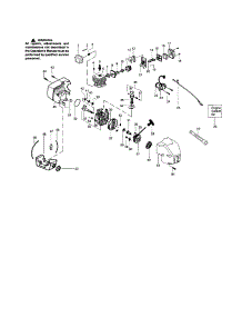 Crankcase / Crankshaft / Cylinder parts for Craftsman Gas Line Trimmer 358348320 from AppliancePartsPros.com
