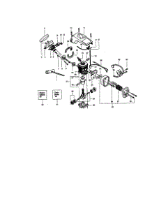 Engine parts for Craftsman Gas Chainsaw 358350160 from AppliancePartsPros.com