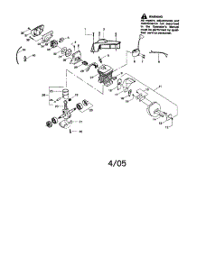 Cylinder / Crankshaft / Crankcase parts for Craftsman Gas Chainsaw 358350203 from AppliancePartsPros.com