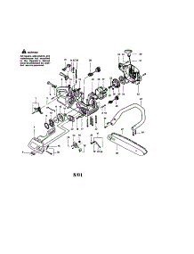 Chassis parts for Craftsman Gas Chainsaw 358350440 from AppliancePartsPros.com