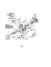 Chassis parts for Craftsman Gas Chainsaw 358350480 from AppliancePartsPros.com
