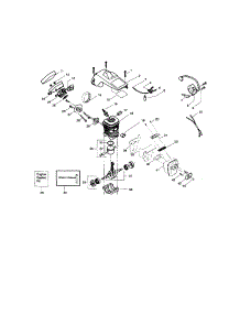 Shield / Cylinder / Crankshaft parts for Craftsman Gas Chainsaw 358350561 from AppliancePartsPros.com