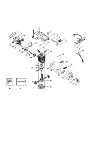 Shield / Cylinder / Crankshaft parts for Craftsman Gas Chainsaw 358350562 from AppliancePartsPros.com