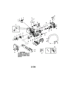 Chassis / Chain / Bar parts for Craftsman Gas Chainsaw 358350671 from AppliancePartsPros.com