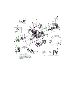 Chassis / Bar / Chain parts for Craftsman Gas Chainsaw 358350811 from AppliancePartsPros.com