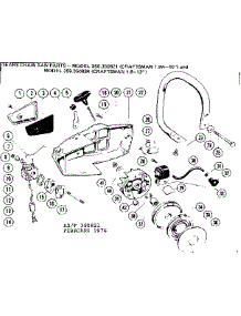 Handle Assembly parts for Craftsman Gas Chainsaw 358350821-1980 from AppliancePartsPros.com